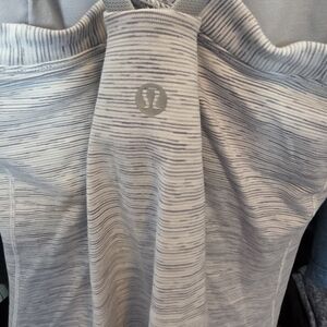 lululemon athletica Gray Striped Tank Top